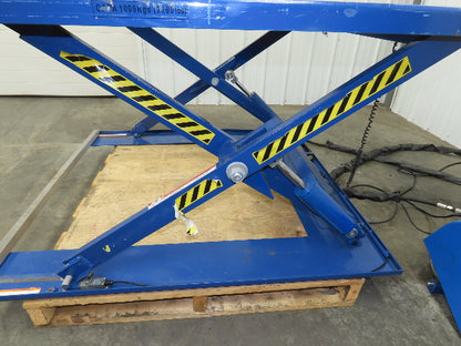 Vestil EHU-2 U-Shape Electric Scissor Lift Table 2000LB 56x53" 115V 1Ph 30" H