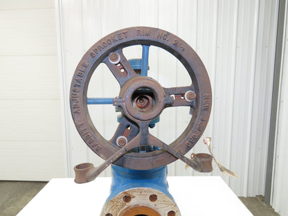 Atwood Morrill 3-Way Globe Valve 4" Flanged Limitorque Gear Operator Pull Chain
