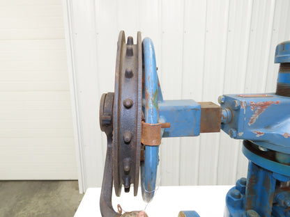 Atwood Morrill 3-Way Globe Valve 4" Flanged Limitorque Gear Operator Pull Chain