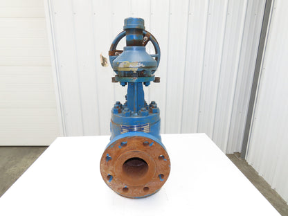 Atwood Morrill 3-Way Globe Valve 4" Flanged Limitorque Gear Operator Pull Chain