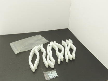 TGW 90140025 Conveyor Chain Coupler White Poly 1/4"Pitch 8.25" XR40 Lot Of 10