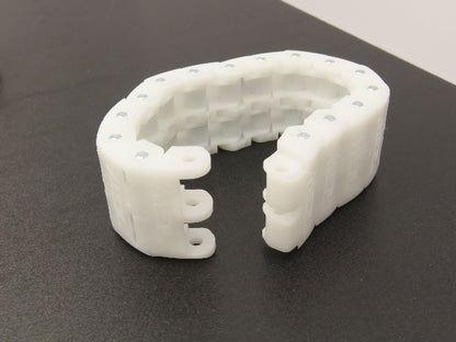 TGW 90140025 Conveyor Chain Coupler White Poly 1/4"Pitch 8.25" XR40 Lot Of 10