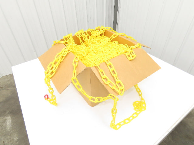 Grainger 38EX18 Safety Chain Barrier Yellow Polyethylene 2" Links 500' Length