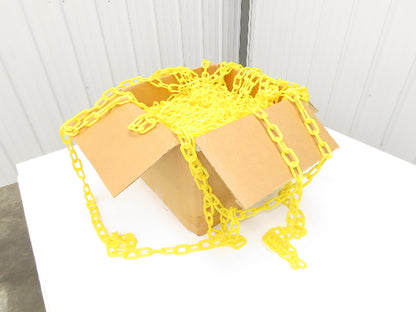 Grainger 38EX18 Safety Chain Barrier Yellow Polyethylene 2" Links 500' Length