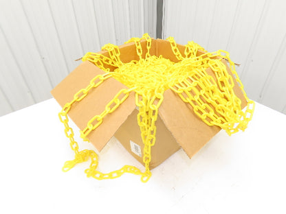 Grainger 38EX18 Safety Chain Barrier Yellow Polyethylene 2" Links 500' Length