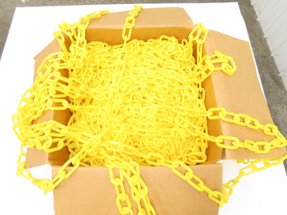 Grainger 38EX18 Safety Chain Barrier Yellow Polyethylene 2" Links 500' Length