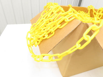 Grainger 38EX18 Safety Chain Barrier Yellow Polyethylene 2" Links 500' Length
