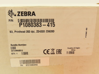 Zebra P1080383-415 OEM Zebra Printhead Direct Thermal Printer ZD420 ZD620 ZD621