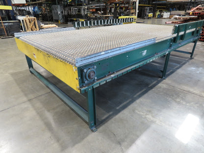 UMD 8' 8"x 15' MatTop Plastic Roller Belt Conveyor 98"BF 3PH Belt Drive 112FPM