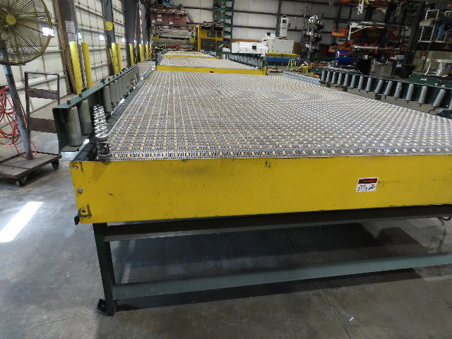 UMD 8' 8"x 15' MatTop Plastic Roller Belt Conveyor 98"BF 3PH Belt Drive 112FPM