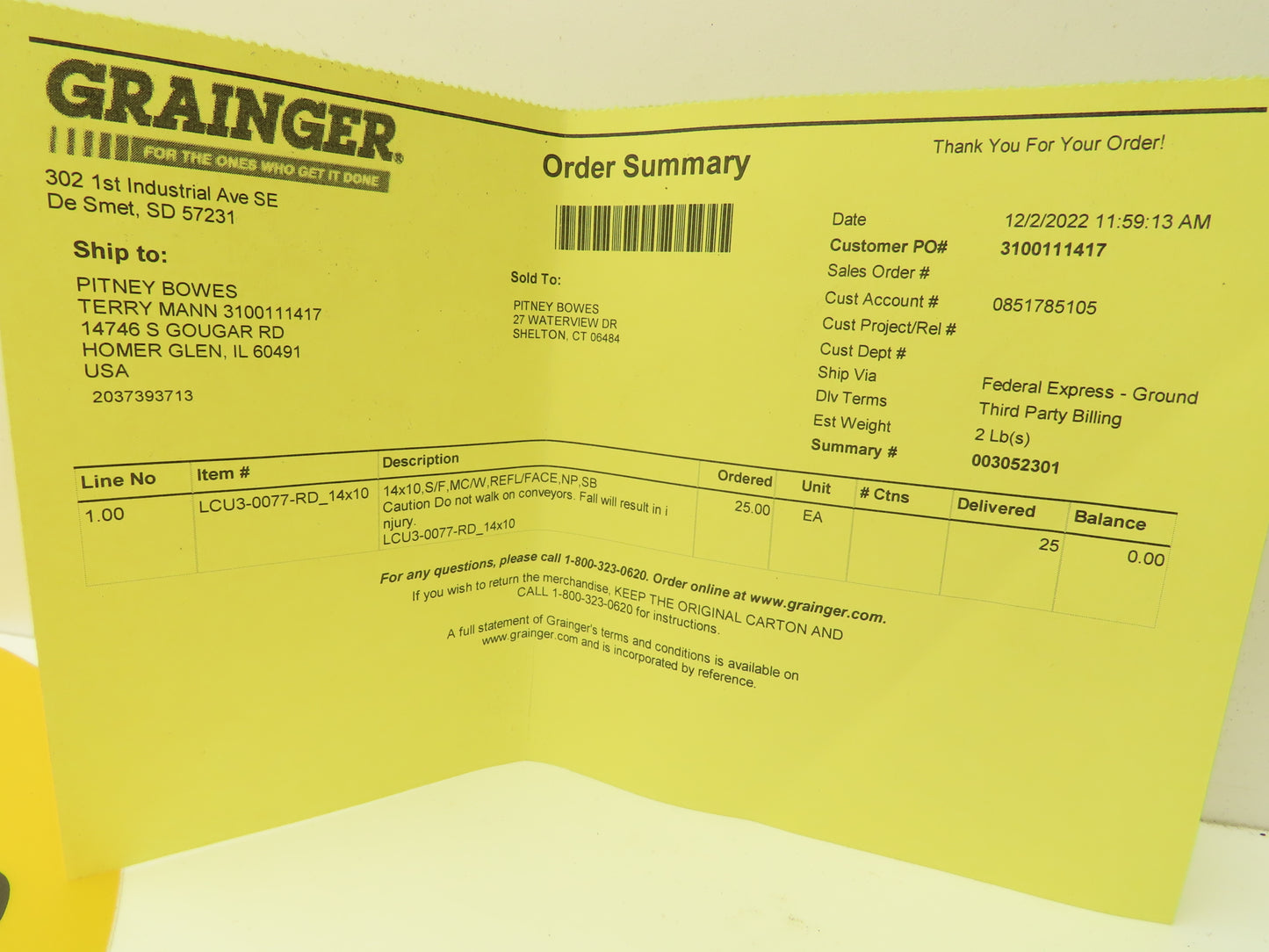 Stranco Adhesive Anit-Slip Floor Sign Caution Forklift Traffic 17" Lot Of 10