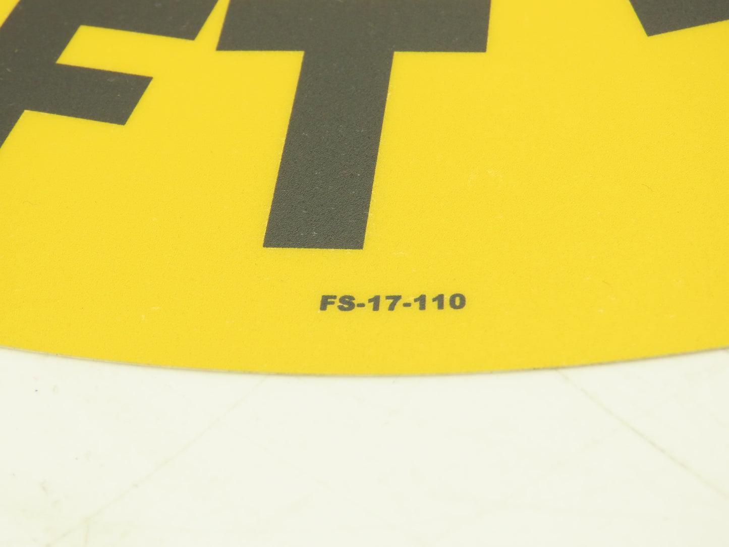 Stranco Adhesive Anit-Slip Floor Sign Caution Forklift Traffic 17" Lot Of 10