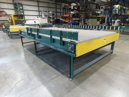 UMD 8' 8"x 15' MatTop Plastic Roller Belt Conveyor 98"BF 3PH Belt Drive 112FPM