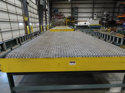 UMD 8' 8"x 15' MatTop Plastic Roller Belt Conveyor 98"BF 3PH Belt Drive 112FPM