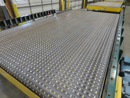 UMD 8' 8"x 15' MatTop Plastic Roller Belt Conveyor 98"BF 3PH Belt Drive 112FPM