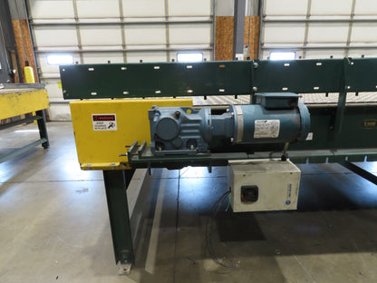 UMD 8' 8"x 15' MatTop Plastic Roller Belt Conveyor 98"BF 3PH Belt Drive 112FPM