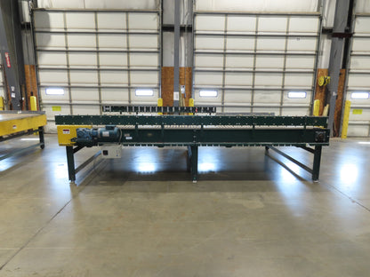 UMD 8' 8"x 15' MatTop Plastic Roller Belt Conveyor 98"BF 3PH Belt Drive 112FPM