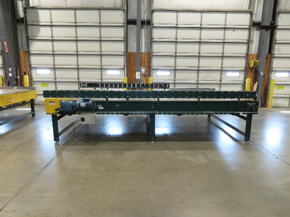 UMD 8' 8"x 15' MatTop Plastic Roller Belt Conveyor 98"BF 3PH Belt Drive 112FPM