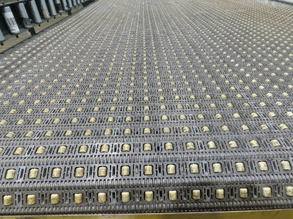 UMD 8' 8"x 15' MatTop Plastic Roller Belt Conveyor 98"BF 3PH Belt Drive 112FPM