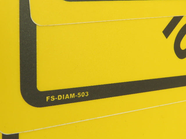 Stranco Adhesive Anit-Slip Floor Sign Caution Pedestrian Traffic 17" Lot Of 9