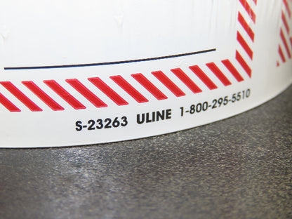 ULINE S-23263 UN-3481 Lithium Battery Handling Labels 4-5/8X5" 10 Rolls 5000ct