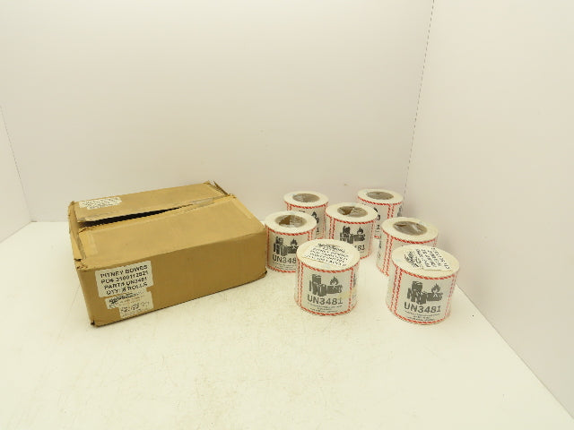 Advertape UN-3481 Lithium Battery Handling Labels 4.5X5" 7 Rolls 3500ct