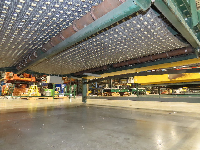 UMD 8' 8"W x 15' MatTop Plastic Roller Belt Conveyor 98"BF 3PH Belt Drive 112FPM