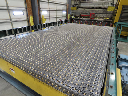 UMD 8' 8"W x 15' MatTop Plastic Roller Belt Conveyor 98"BF 3PH Belt Drive 112FPM