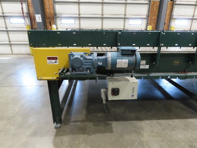 UMD 8' 8"W x 15' MatTop Plastic Roller Belt Conveyor 98"BF 3PH Belt Drive 112FPM