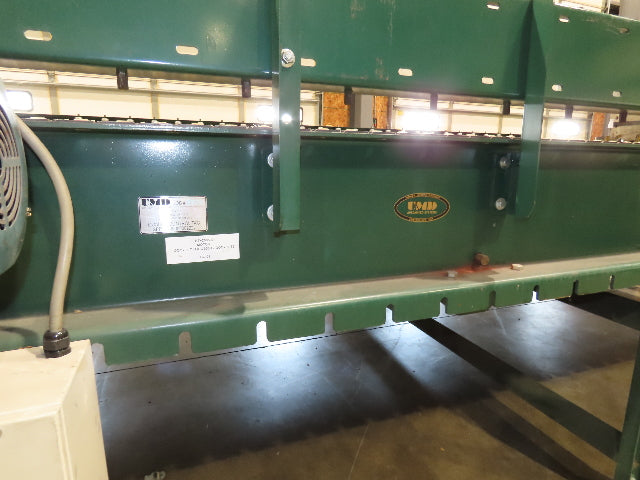 UMD 8' 8"W x 15' MatTop Plastic Roller Belt Conveyor 98"BF 3PH Belt Drive 112FPM