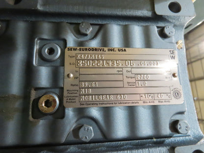 UMD 8' 8"W x 15' MatTop Plastic Roller Belt Conveyor 98"BF 3PH Belt Drive 112FPM