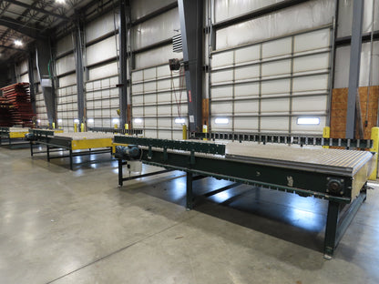 UMD 8' 8"W x 15' MatTop Plastic Roller Belt Conveyor 98"BF 3PH Belt Drive 112FPM