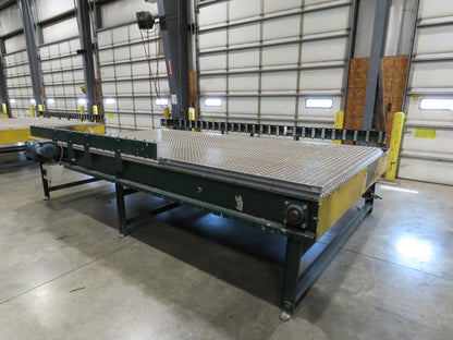 UMD 8' 8"W x 15' MatTop Plastic Roller Belt Conveyor 98"BF 3PH Belt Drive 112FPM