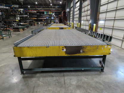 UMD 8' 8"W x 15' MatTop Plastic Roller Belt Conveyor 98"BF 3PH Belt Drive 112FPM