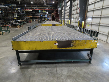 UMD 8' 8"W x 15' MatTop Plastic Roller Belt Conveyor 98"BF 3PH Belt Drive 112FPM