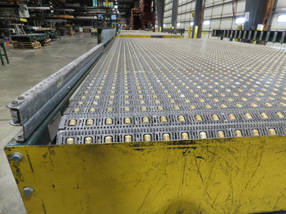 UMD 8' 8"W x 15' MatTop Plastic Roller Belt Conveyor 98"BF 3PH Belt Drive 112FPM