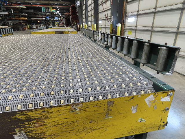 UMD 8' 8"W x 15' MatTop Plastic Roller Belt Conveyor 98"BF 3PH Belt Drive 112FPM