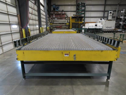 UMD 8' 8"x 15' MatTop Plastic Roller Belt Conveyor 98"BF 3PH Belt Drive 265FPM