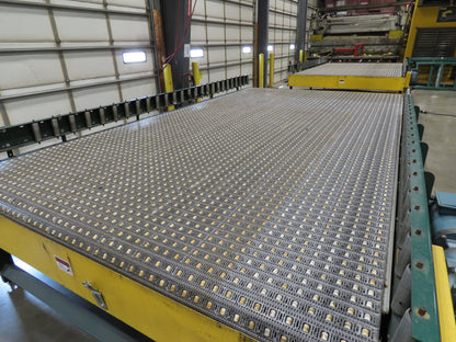 UMD 8' 8"x 15' MatTop Plastic Roller Belt Conveyor 98"BF 3PH Belt Drive 265FPM