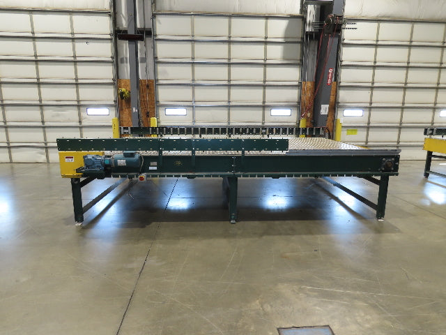 UMD 8' 8"x 15' MatTop Plastic Roller Belt Conveyor 98"BF 3PH Belt Drive 265FPM