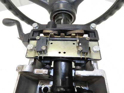 Hyster E50XM-33 Forklift Steering Wheel Column W/Forward & Reverse Selector