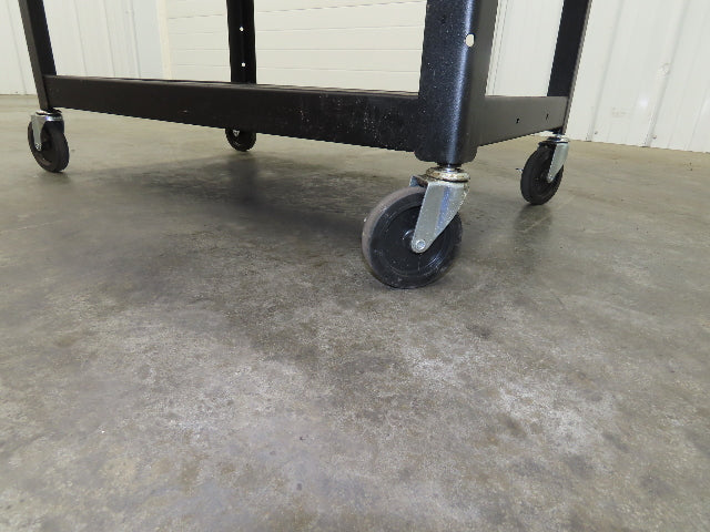 Uline H6746 Mobile Workstation Computer Cart 32x20"x 29-42"H Black  Lot of 2