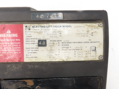 Hyster E50XM-33 Electric Forklift Three Lever Control Unit Lift Tilt Shift