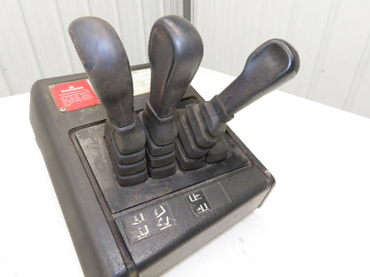 Hyster E50XM-33 Electric Forklift Three Lever Control Unit Lift Tilt Shift