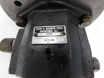 Hyster E50XM-33 Forklift Power Steering Pump Barnes 325186 With Motor 	8504046