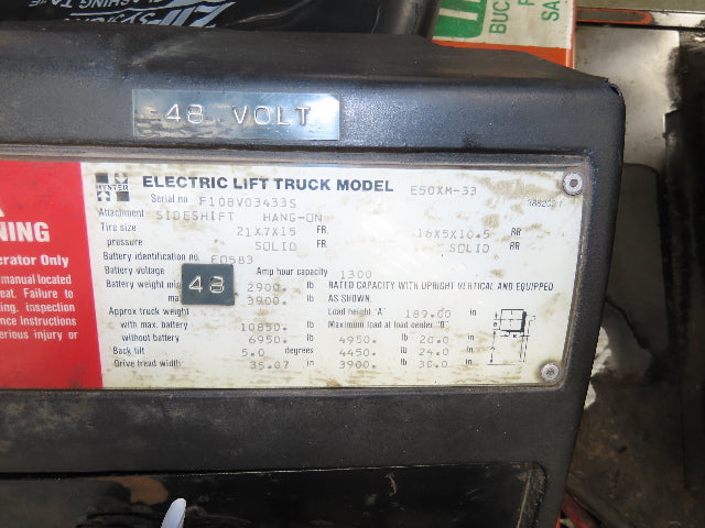 General Electric 324845 Hyster Forklift Motor 36/48V Haldex Hydraulic Pump