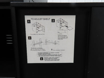 Global Industrial WB239115BKA Mobile Security 24" LCD Computer Cabinet Enclosure