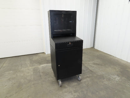 Global Industrial WB239115BKA Mobile Security 24" LCD Computer Cabinet Enclosure