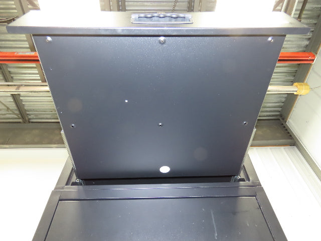 Global Industrial WB239115BKA Mobile Security 24" LCD Computer Cabinet Enclosure