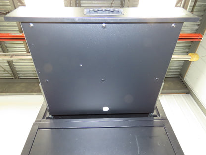 Global Industrial WB239115BKA Mobile Security 24" LCD Computer Cabinet Enclosure